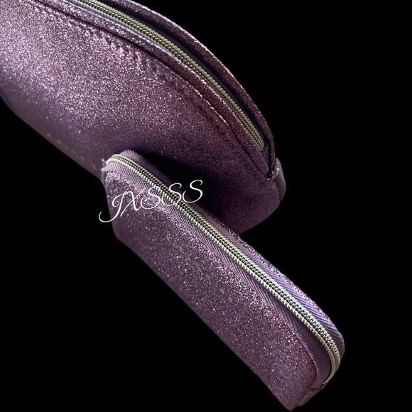 Purple (Sparkly) Coach Cosmetic-Makeup Bag/Coin-Pouch SET - Picture 14 of 15